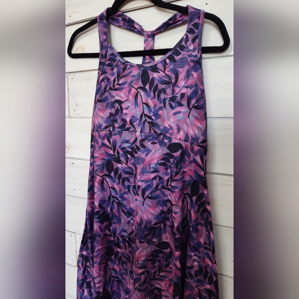 Kyodan Floral Pink and Purple Women's Dress - Picture 2 of 6